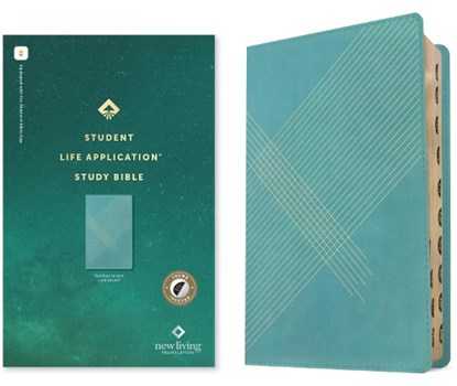NLT Student Life Application Study Bible (Leatherlike, Teal Blue Striped, Indexed, Red Letter, Filament Enabled), Tyndale - Gebonden - 9781496449627