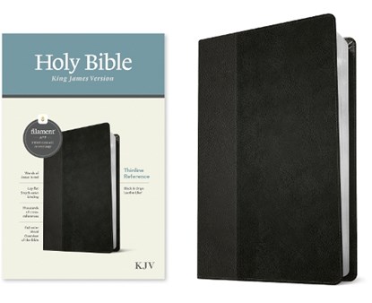 KJV Thinline Reference Bible, Filament-Enabled Edition (Leatherlike, Black/Onyx, Red Letter), Tyndale - Gebonden - 9781496460479
