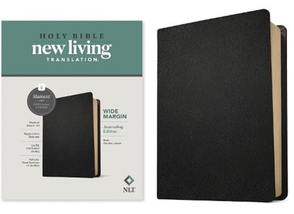 NLT Wide Margin Bible, Filament-Enabled Edition (Genuine Leather, Black, Red Letter), Tyndale - Gebonden - 9781496474216