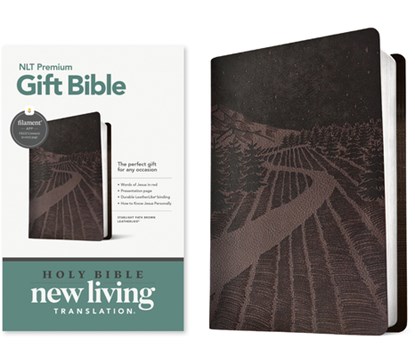 NLT Premium Gift Bible, Filament Enabled, Brown, Tyndale - Gebonden - 9781496489838