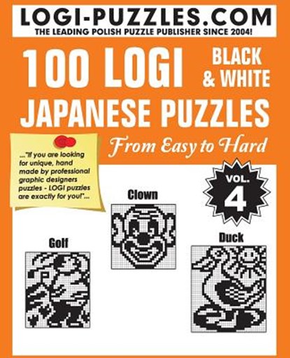 100 LOGI Black & White Japanese Puzzles: Easy to Hard, Andrzej Baran - Paperback - 9781499532739