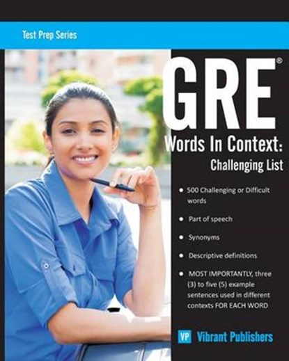 GRE Words in Context -- Challenging List, Vibrant Publishers - Paperback - 9781502551597