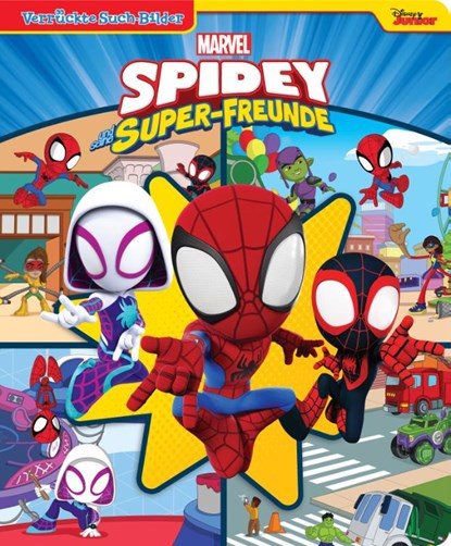 Marvel Spidey und seine Super-Freunde - Verrückte Such-Bilder, groß - Wimmelbuch - Pappbilderbuch mit wattiertem Umschlag, Phoenix International Publications Germany GmbH - Paperback - 9781503764330