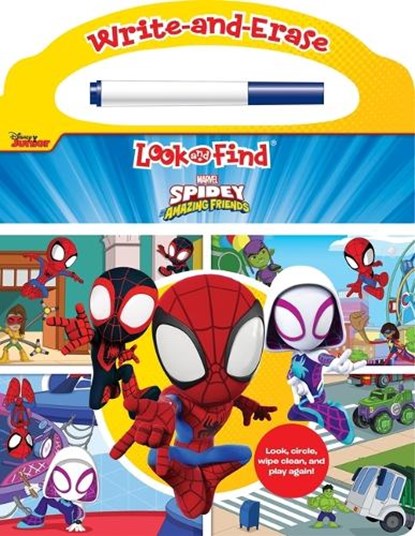 Disney Junior Marvel Spidey and His Amazing Friends: Write-And-Erase Look and Find, Pi Kids - Gebonden - 9781503772229