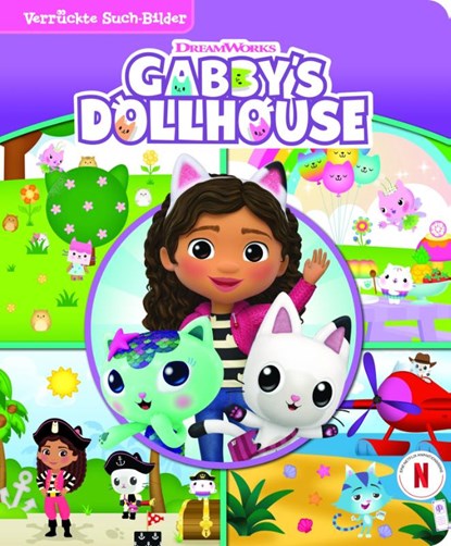 Gabby's Dollhouse - Verrückte Such-Bilder - Wimmelbuch - Pappbilderbuch mit wattiertem Umschlag, Phoenix International Publications Germany GmbH - Paperback - 9781503772298