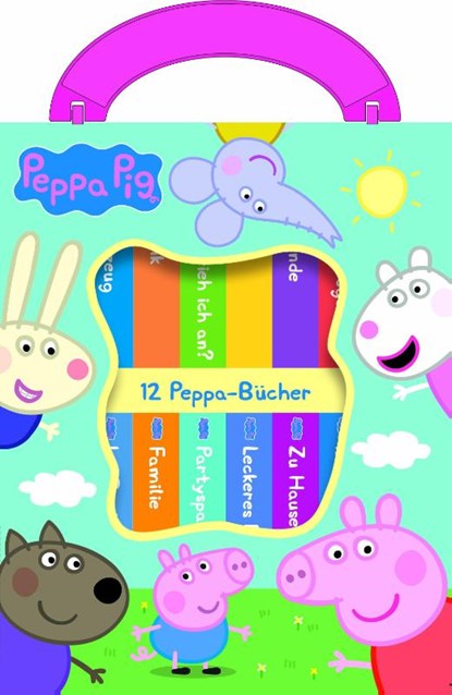 Peppa Pig - Meine erste Bibliothek - Bücherbox mit 12 Pappbilderbüchern - Peppa Wutz, Phoenix International Publications Germany GmbH - Gebonden - 9781503773356