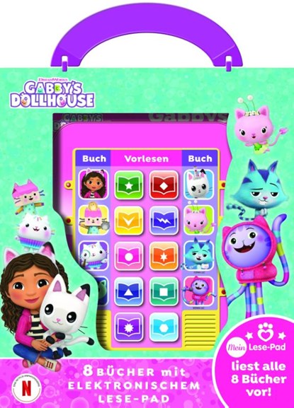 Gabby's Dollhouse - Mein Vorleser - Elektronisches Lese-Pad mit 8 Hardcover-Büchern, Phoenix International Publications Germany GmbH - Gebonden - 9781503774445