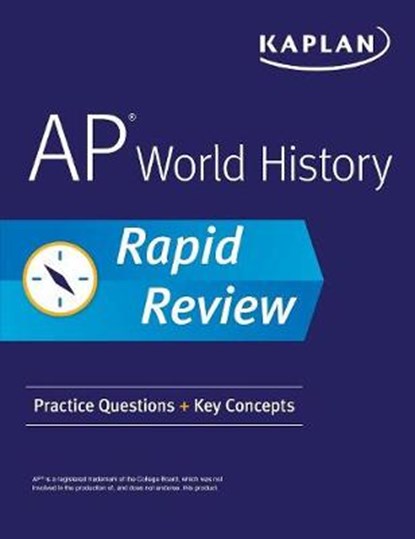 AP World History Rapid Review, Kaplan Test Prep - Paperback - 9781506242712
