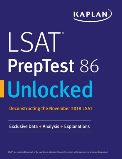 LSAT PrepTest 86 Unlocked, Kaplan Test Prep - Paperback - 9781506249810