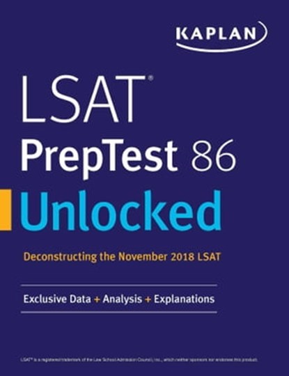 LSAT PrepTest 86 Unlocked, Kaplan Test Prep - Ebook - 9781506249827