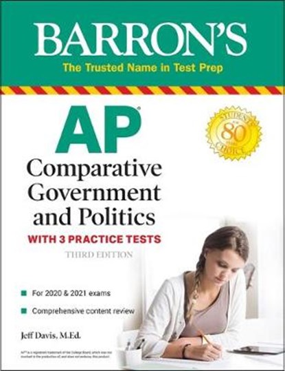 AP Comparative Government and Politics: With 3 Practice Tests, DAVIS,  Jeff - Paperback - 9781506254661