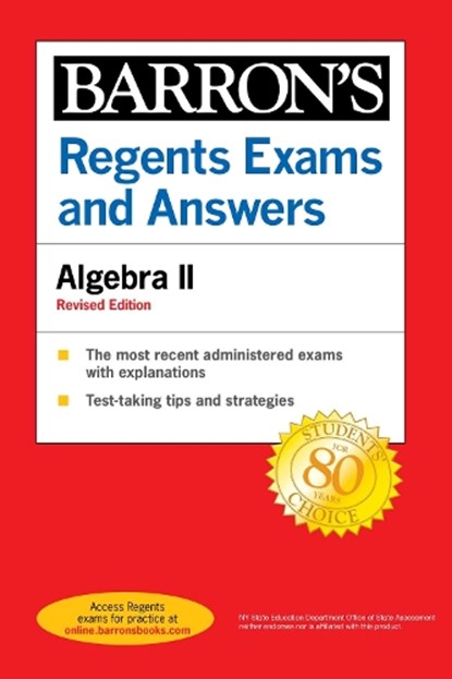 Regents Exams and Answers: Algebra II Revised Edition, RUBINSTEIN,  Gary Michael - Paperback - 9781506264615