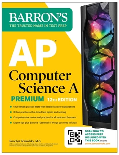 AP Computer Science A Premium, 2024: 6 Practice Tests + Comprehensive Review + Online Practice, Roselyn Teukolsky - Paperback - 9781506287911