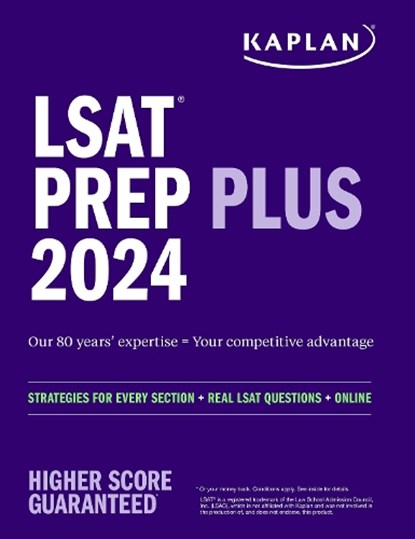 LSAT Prep Plus 2024: Strategies for Every Section + Real LSAT Questions + Online, Kaplan Test Prep - Paperback - 9781506290973