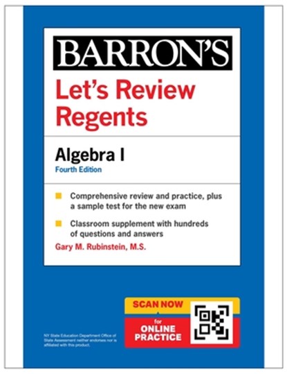 Let's Review Regents: Algebra I, Fourth Edition, Barron's Educational Series - Paperback - 9781506291307