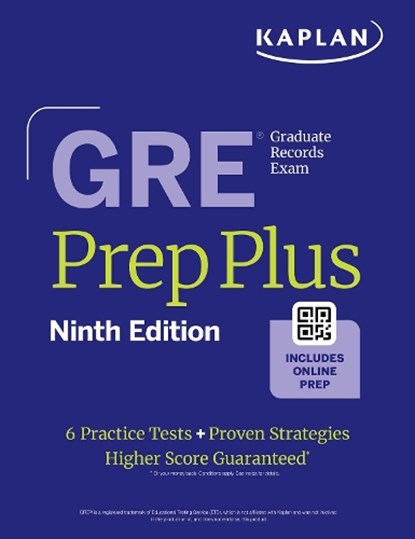GRE Prep Plus, Ninth Edition (2025): Includes 6 Practice Tests, 1500+ Practice Questions + Online Access to a 500+ Question Bank, Video Tutorials, and Live Class Sessions, Kaplan Test Prep - Paperback - 9781506293899