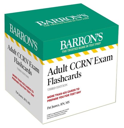 Adult CCRN Exam Flashcards, Third Edition: Up-to-Date Review and Practice + Sorting Ring for Custom Study, Barron's Educational Series ; Pat Juarez - Losbladig - 9781506295503