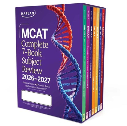 MCAT Complete 7-Book Subject Review 2026-2027, Set Includes Books, Online Prep, 3 Practice Tests, Kaplan Test Prep - Paperback - 9781506297545