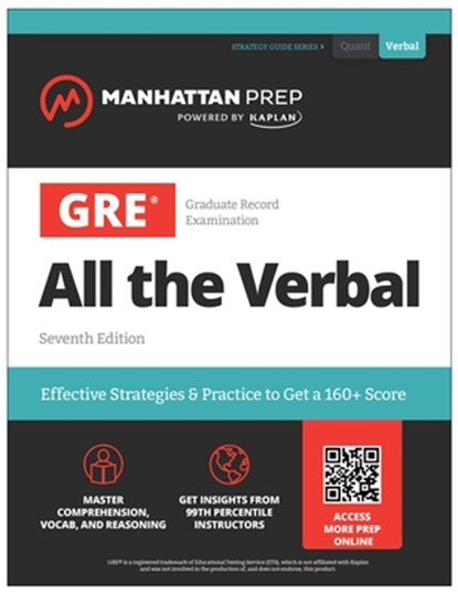 GRE All the Verbal, Manhattan Prep - Paperback - 9781506298900