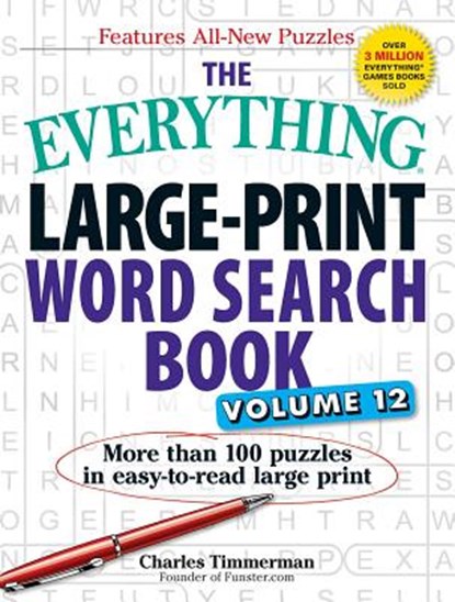 The Everything Large-Print Word Search Book, Volume 12, Charles Timmerman - Paperback - 9781507202593