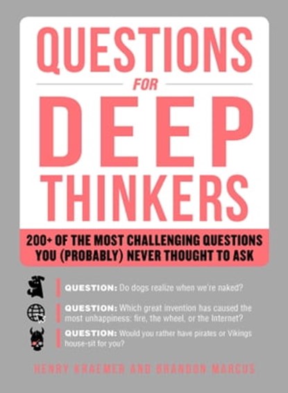 Questions for Deep Thinkers, Henry Kraemer ; Brandon Marcus - Ebook - 9781507207130