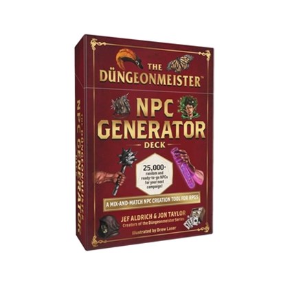 The Düngeonmeister Npc Generator Deck: A Mix-And-Match Npc Creation Tool for Rpgs, Jef Aldrich - Gebonden - 9781507226100