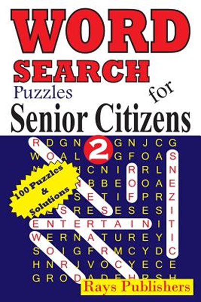 Word Search Puzzles for Senior Citizens 2, Rays Publishers - Paperback - 9781508485575