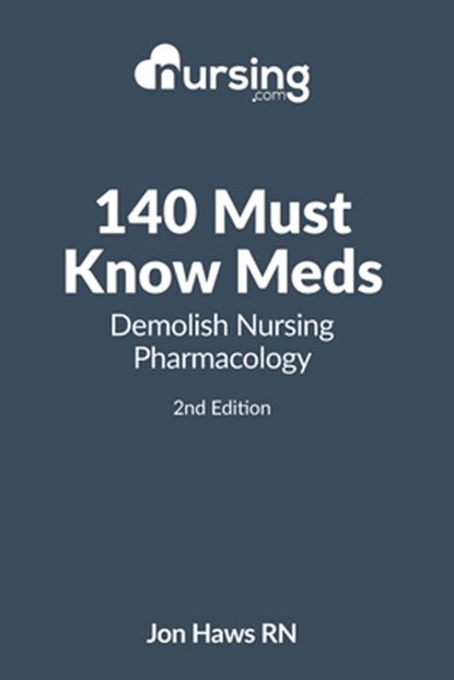 140 Must Know Meds: Demolish Nursing Pharmacology, Jon Haws - Paperback - 9781508528166
