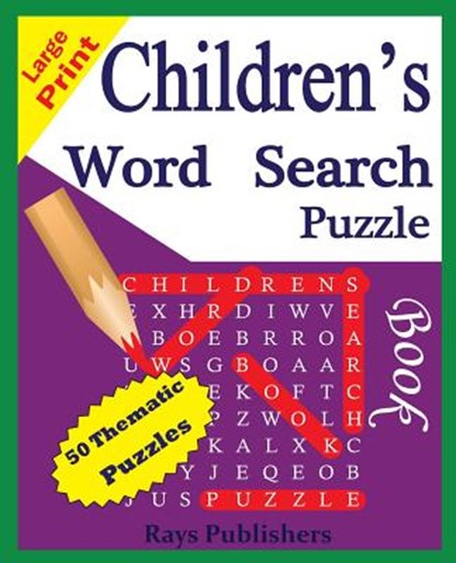 Children's Word Search Puzzle Book, Rays Publishers - Paperback - 9781508587729