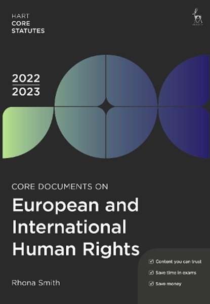 Core Documents on European & International Human Rights 2022-23, Rhona (School of Law Smith - Paperback - 9781509960767