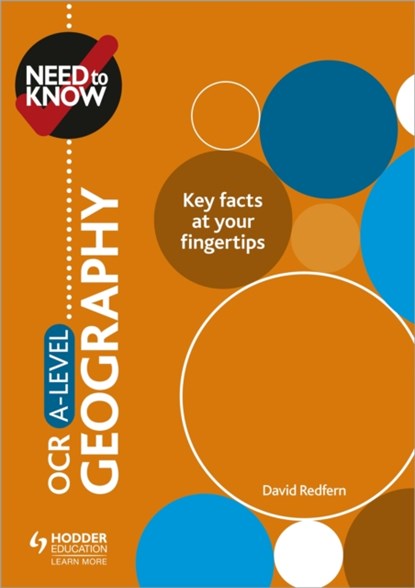 Need to Know: OCR A-level Geography, David Redfern - Paperback - 9781510428553