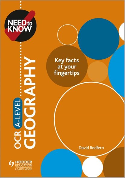 Need to Know: OCR A-level Geography, David Redfern - Paperback - 9781510428553