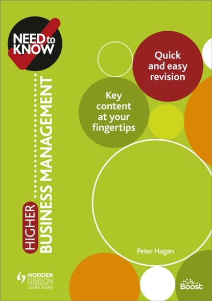 Need to Know: Higher Business Management, Peter Hagan - Paperback - 9781510451155