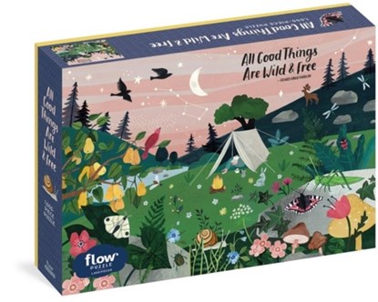 All Good Things Are Wild and Free 1,000-Piece Puzzle (Flow) Adults Families Picture Quote Mindfulness Gift, Irene Smit ; Astrid van der Hulst ; Editors of Flow magazine - Gebonden - 9781523509379