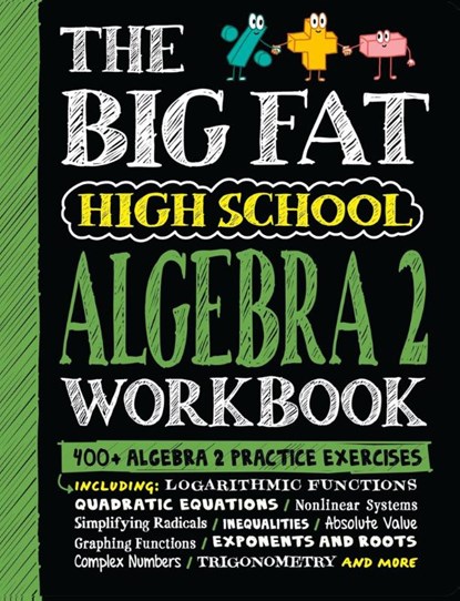 The Big Fat High School Algebra 2 Workbook, Workman Publishing - Paperback - 9781523525935