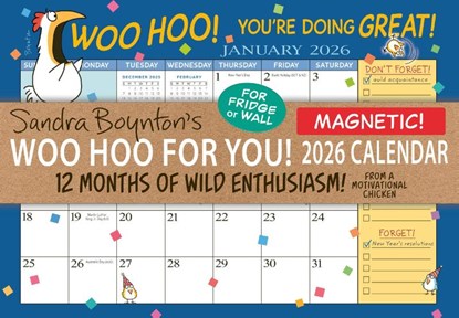 Sandra Boynton's Woo Hoo for You! 2026 Magnetic Calendar, Sandra Boynton ; Workman Calendars - Paperback - 9781523529278