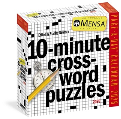 Mensa(r) 10-Minute Crossword Puzzles Page-A-Day(r) Calendar 2026, Stanley Newman - Gebonden - 9781523530557