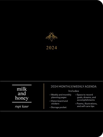 milk and honey 12-Month 2024 Monthly/Weekly Agenda Calendar, KAUR,  Rupi - Paperback - 9781524883874