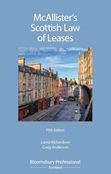 McAllister's Scottish Law of Leases - Lorna Richardson ; Craig Evan Anderson - 9781526513915