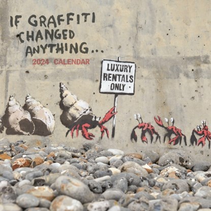 If Graffiti Changed Anything Square Wall Calendar 2024, Carousel Calendar - Paperback - 9781529834826