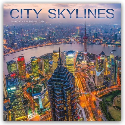 City Skylines Square Wall Sunday Start C, Carousel Calendar - Paperback - 9781529850109