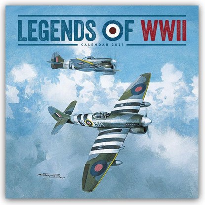Legends of WWII (PFP) Wall, Carousel Calendar - Paperback - 9781529858464