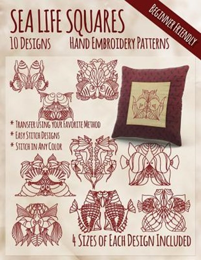Sea Life Hand Embroidery Patterns, Stitchx Embroidery - Paperback - 9781530961740