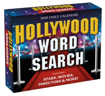 2026 Hollywood Word Search Boxed/Daily Calendar, Inc Sellers Publishing - Gebonden - 9781531944384