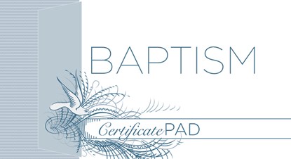 Baptism Certificate Pad (25 Count): Romans 6:3-4 (Kjv), Broadman Church Supplies Staff - Gebonden - 9781535999281