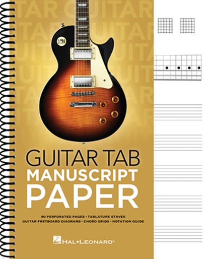 Guitar Tab Manuscript Paper, Hal Leonard Corp - Paperback - 9781540051363