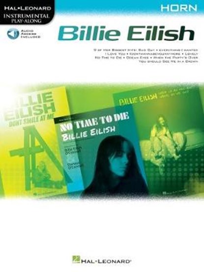 Billie Eilish Instrumental Play-Along Book/Online Audio for Horn: Horn Instrumental Play-Along Pack, EILISH,  Billie - Gebonden - 9781540092120