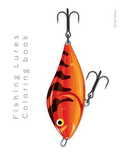 Fishing Lures - Coloring book, Andy Steer - Paperback - 9781541171589