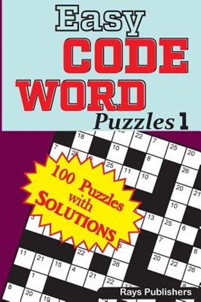 Easy CODE WORD Puzzles, Rays Publishers - Paperback - 9781544028057