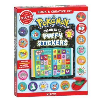 Pokemon Color-In 3D Puffy Stickers, Editors of Klutz - Paperback - 9781546121985